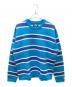 stussy（ステューシー）の古着「STRIPED WOOL SWEATER」｜ブルー×ホワイト