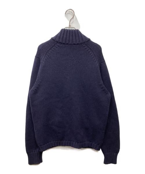 Cruciani（クルチアーニ）Cruciani (クルチアーニ) ウールニットジャケット ネイビー サイズ:48の古着・服飾アイテム