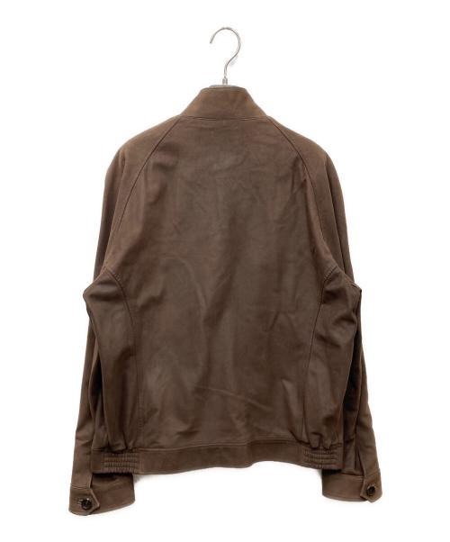 dunhill（ダンヒル）dunhill (ダンヒル) レザージャケット ブラウン サイズ:Lの古着・服飾アイテム