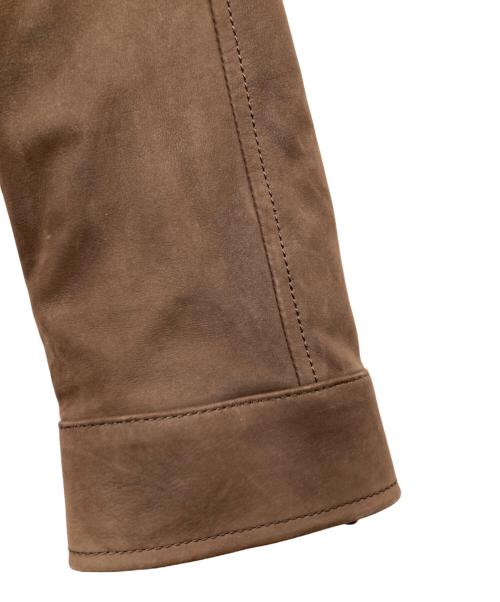 dunhill（ダンヒル）dunhill (ダンヒル) レザージャケット ブラウン サイズ:Lの古着・服飾アイテム