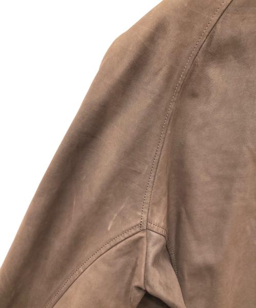 dunhill（ダンヒル）dunhill (ダンヒル) レザージャケット ブラウン サイズ:Lの古着・服飾アイテム
