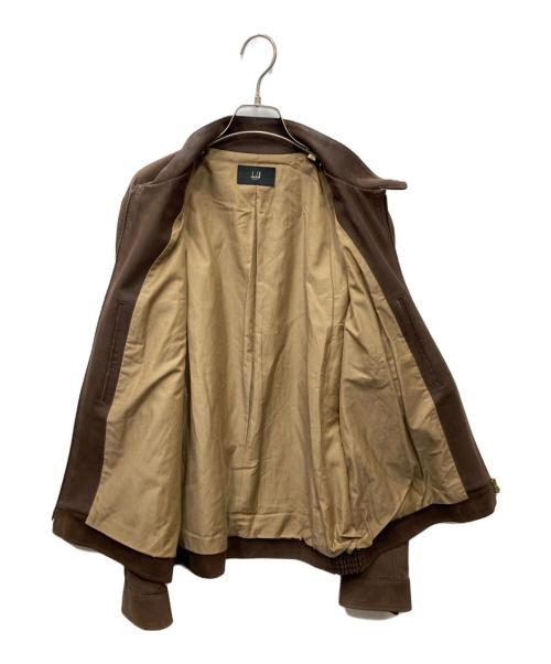 dunhill（ダンヒル）dunhill (ダンヒル) レザージャケット ブラウン サイズ:Lの古着・服飾アイテム