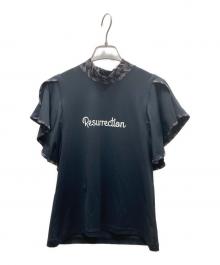 Resurrection（レザレクション）の古着「フレアスリーブレスハイネックシャツ」｜ブラック