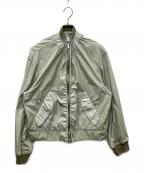 JIL SANDERジルサンダー）の古着「19SS Sage Seattle GD Bomber Jacket ナイロンボンバージャケット」｜グリーン
