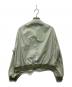 JIL SANDER (ジルサンダー) 19SS Sage Seattle GD Bomber Jacket ナイロンボンバージャケット グリーン サイズ:48：50000円