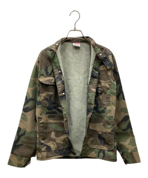 Pointer（ポインター）POINTER (ポインター) USED カバーオール カモフラ ジャケット グリーン×ブラウン サイズ:XXSの古着・服飾アイテム