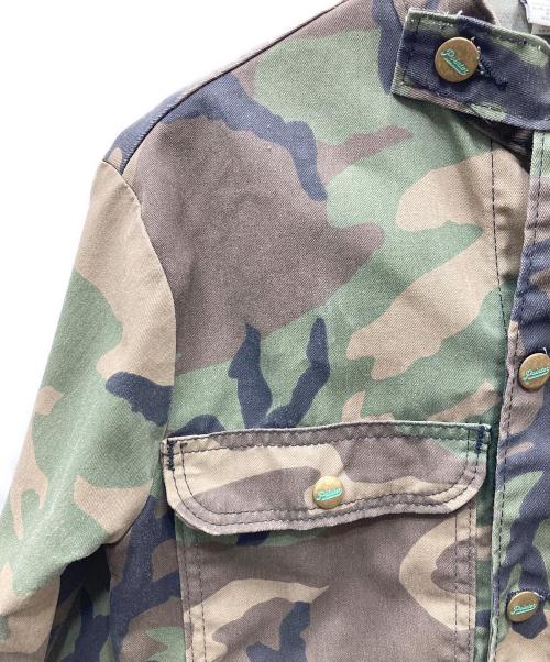 Pointer（ポインター）POINTER (ポインター) USED カバーオール カモフラ ジャケット グリーン×ブラウン サイズ:XXSの古着・服飾アイテム