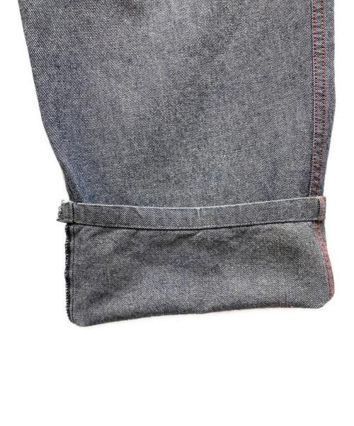MOJEANS（モージーンズ）MOJEANS (モージーンズ) デニムペインターパンツ ネイビー×レッド サイズ:36の古着・服飾アイテム