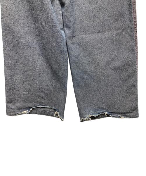 MOJEANS（モージーンズ）MOJEANS (モージーンズ) デニムペインターパンツ ネイビー×レッド サイズ:36の古着・服飾アイテム