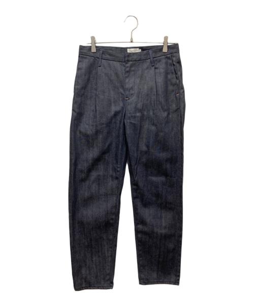 STILL BY HAND（スティルバイハンド）STILL BY HAND (スティルバイハンド) ワンタックテーパードデニムパンツ インディゴ サイズ:44の古着・服飾アイテム