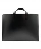 foot the coacherフットザコーチャー）の古着「LEATHER TOTE L レザートートバッグ」｜ブラック