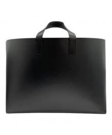 foot the coacher（フットザコーチャー）の古着「LEATHER TOTE L レザートートバッグ」｜ブラック