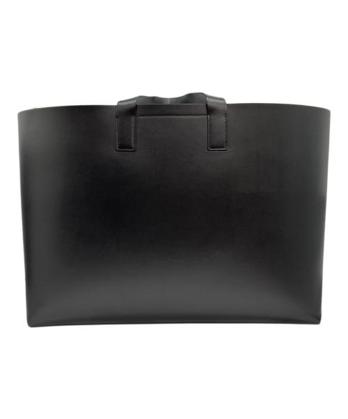 foot the coacher（フットザコーチャー）foot the coacher (フットザコーチャー) LEATHER TOTE L レザートートバッグ ブラックの古着・服飾アイテム