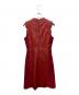 RED VALENTINO (レッドヴァレンティノ) レザーノースリーブワンピース レッド サイズ:SIZE 40：9000円