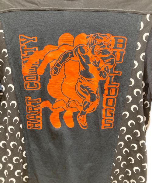 MARINE SERRE（マリーンセル）MARINE SERRE (マリーンセル) Hart Country Bulldogs 再構築Tシャツ ブラック サイズ:SIZE Mの古着・服飾アイテム