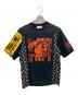 MARINE SERRE（マリーンセル）の古着「Hart Country Bulldogs 再構築Tシャツ」｜ブラック