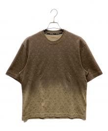 MARINE SERRE（マリーンセル）の古着「Faded Moon フェードムーンTシャツ」｜ブラウン