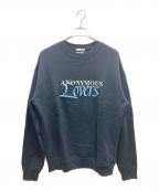 ）の古着「'Anonymous Lovers' sweatshirt IN WASHED スウェット」｜ブラック