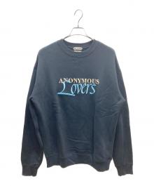 J.W.ANDERSON（ジェイダブリューアンダーソン）の古着「'Anonymous Lovers' sweatshirt IN WASHED スウェット」｜ブラック