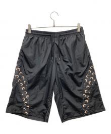 MARINE SERRE（マリーンセル）の古着「Moon printed swimwear short ショートパンツ」｜ブラック×ベージュ