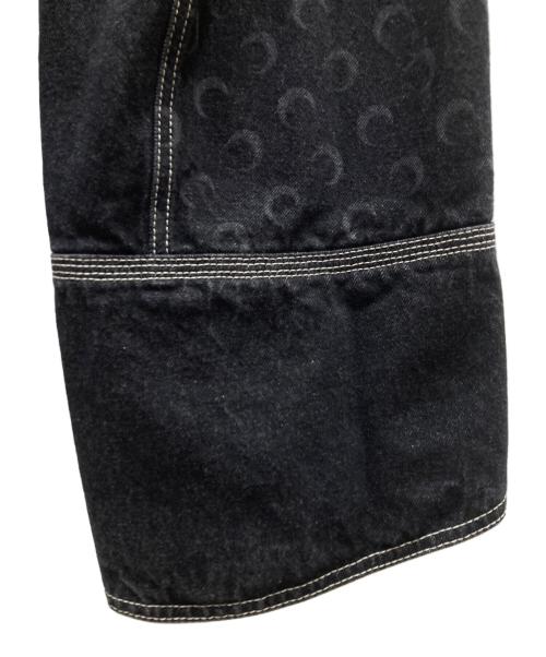 MARINE SERRE（マリーンセル）MARINE SERRE (マリーンセル) MOON LASER DENIM デニムパンツ ブラック サイズ:SIZE 46の古着・服飾アイテム