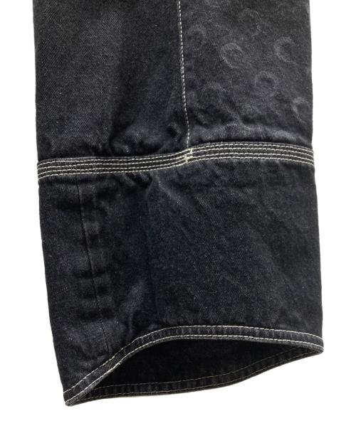 MARINE SERRE（マリーンセル）MARINE SERRE (マリーンセル) MOON LASER DENIM デニムパンツ ブラック サイズ:SIZE 46の古着・服飾アイテム