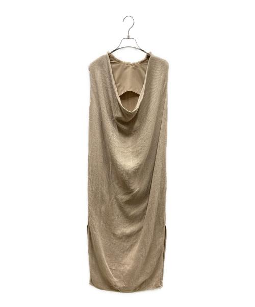 IENA（イエナ）IENA (イエナ) LI/COバックドレープワンピース ベージュ サイズ:SIZE 36の古着・服飾アイテム