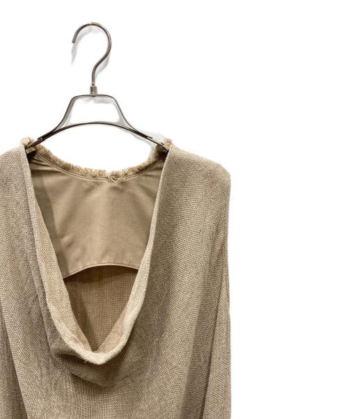 IENA（イエナ）IENA (イエナ) LI/COバックドレープワンピース ベージュ サイズ:SIZE 36の古着・服飾アイテム