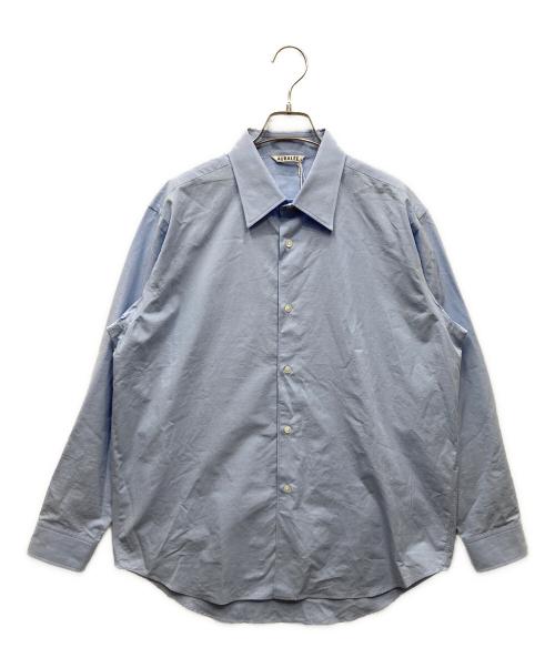 AURALEE（オーラリー）AURALEE (オーラリー) WASHED FINX WEATHER CHAMBRAY SHIRT ウェザーシャンブレーシャツ ブルー サイズ:Ｌの古着・服飾アイテム