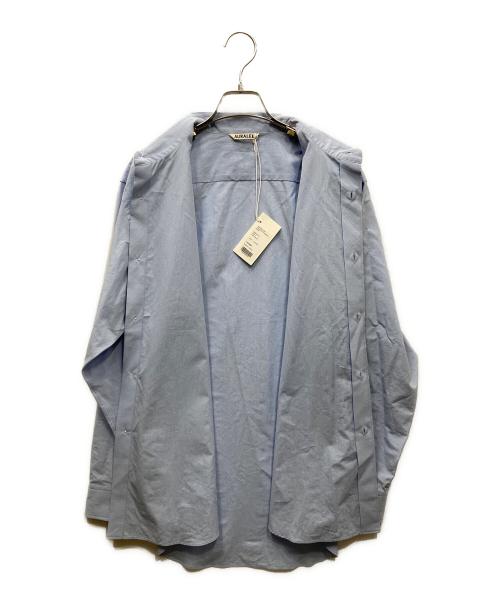 AURALEE（オーラリー）AURALEE (オーラリー) WASHED FINX WEATHER CHAMBRAY SHIRT ウェザーシャンブレーシャツ ブルー サイズ:Ｌの古着・服飾アイテム