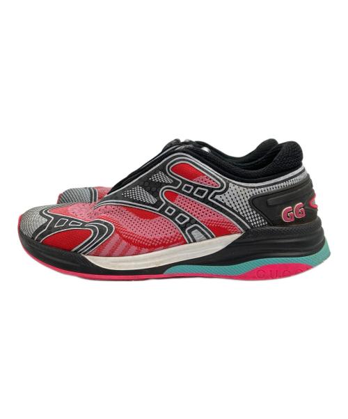 GUCCI（グッチ）GUCCI (グッチ) Ultrapace R ローカットスニーカー ブラック×ピンク サイズ:SIZE 37＋の古着・服飾アイテム
