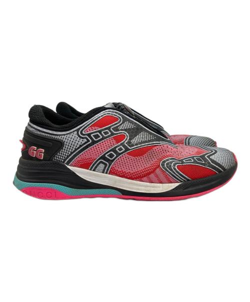 GUCCI（グッチ）GUCCI (グッチ) Ultrapace R ローカットスニーカー ブラック×ピンク サイズ:SIZE 37＋の古着・服飾アイテム