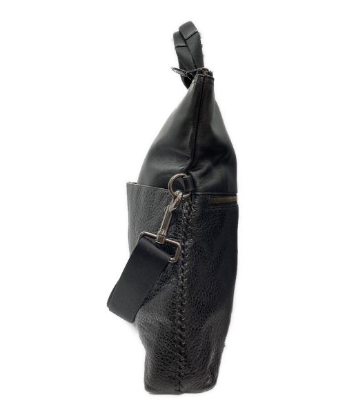 COACH（コーチ）COACH (コーチ) Charles Foldover Tote 2WAYレザートートバッグ ブラックの古着・服飾アイテム