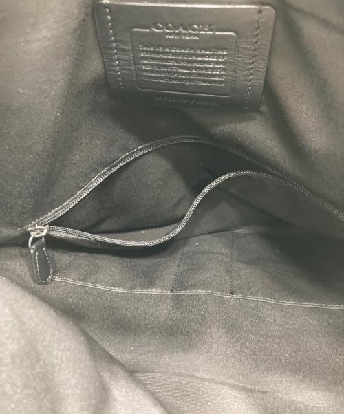 COACH（コーチ）COACH (コーチ) Charles Foldover Tote 2WAYレザートートバッグ ブラックの古着・服飾アイテム