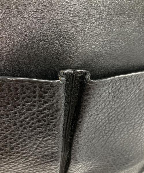 COACH（コーチ）COACH (コーチ) Charles Foldover Tote 2WAYレザートートバッグ ブラックの古着・服飾アイテム