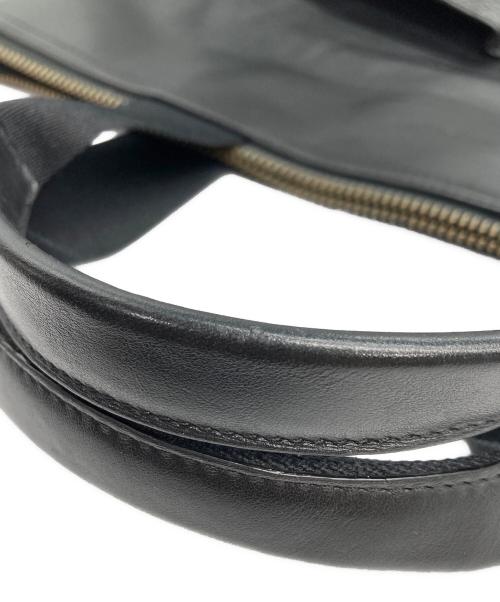 COACH（コーチ）COACH (コーチ) Charles Foldover Tote 2WAYレザートートバッグ ブラックの古着・服飾アイテム