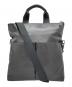 COACH（コーチ）の古着「Charles Foldover Tote 2WAYレザートートバッグ」｜ブラック