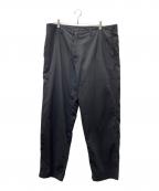 Yohji Yamamoto pour hommeヨウジヤマモト プールオム）の古着「コットンイージーワイドパンツ」｜ブラック