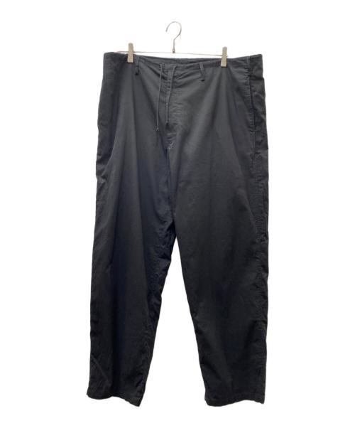 Yohji Yamamoto pour homme（ヨウジヤマモト プールオム）Yohji Yamamoto pour homme (ヨウジヤマモト プールオム) コットンイージーワイドパンツ ブラック サイズ:3の古着・服飾アイテム