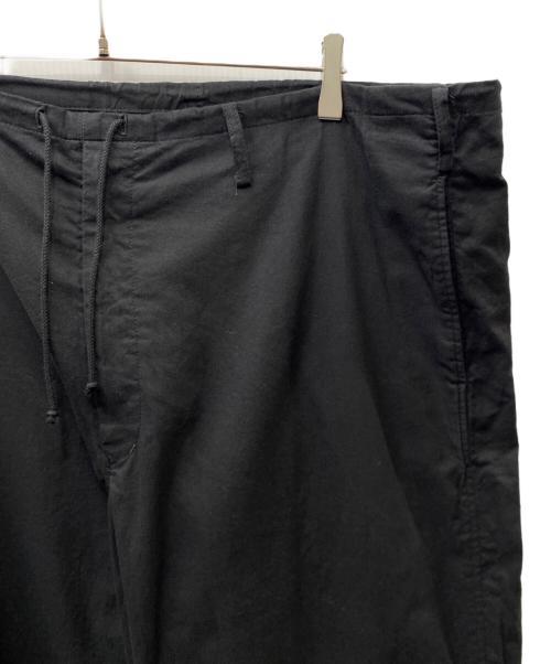 Yohji Yamamoto pour homme（ヨウジヤマモト プールオム）Yohji Yamamoto pour homme (ヨウジヤマモト プールオム) コットンイージーワイドパンツ ブラック サイズ:3の古着・服飾アイテム