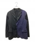 Yohji Yamamoto pour hommeヨウジヤマモト プールオム）の古着「切替テーラードジャケット」｜ブラック