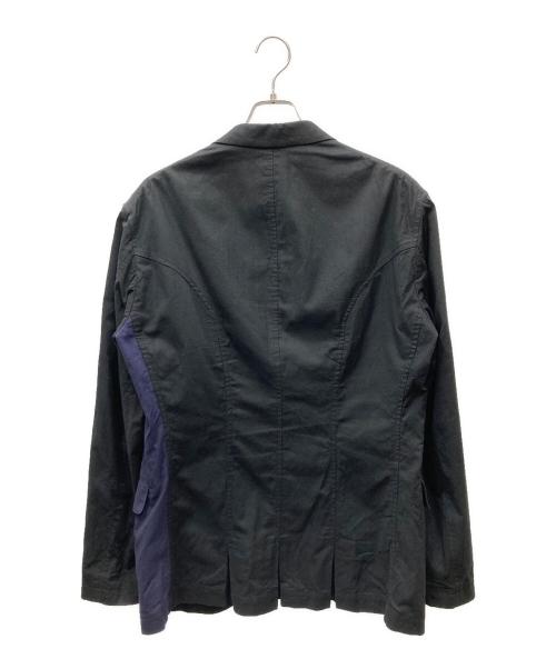 Yohji Yamamoto pour homme（ヨウジヤマモト プールオム）Yohji Yamamoto pour homme (ヨウジヤマモト プールオム) 切替テーラードジャケット ブラック サイズ:3の古着・服飾アイテム