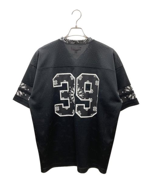 SUPREME（シュプリーム）Supreme (シュプリーム) Bandana Football Jersey Black 半袖メッシュTシャツ ブラック×ホワイト サイズ:Mの古着・服飾アイテム