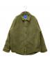 HUGO BOSS（ヒューゴ ボス）の古着「Ebolt Solid-Color Fleece Shirt Jacket  フリースジャケット」｜オリーブ