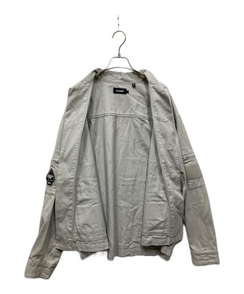 X-LARGE（エクストララージ）X-LARGE (エクストララージ) MULTI POCKET MILITARY JACKET ミリタリージャケット グレー サイズ:Lの古着・服飾アイテム