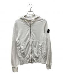 STONE ISLAND（ストーンアイランド）の古着「ジップパーカー」｜ホワイト