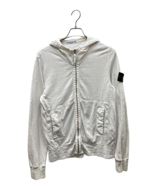STONE ISLAND（ストーンアイランド）STONE ISLAND (ストーンアイランド) ジップパーカー ホワイト サイズ:SIZE Sの古着・服飾アイテム