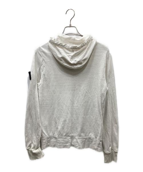 STONE ISLAND（ストーンアイランド）STONE ISLAND (ストーンアイランド) ジップパーカー ホワイト サイズ:SIZE Sの古着・服飾アイテム