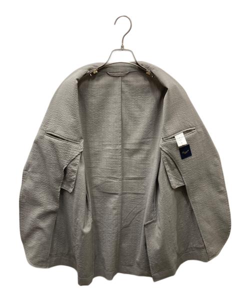 giannetto（ジャンネット）giannetto (ジャンネット) シアサッカー テーラードジャケット グレー サイズ:46の古着・服飾アイテム