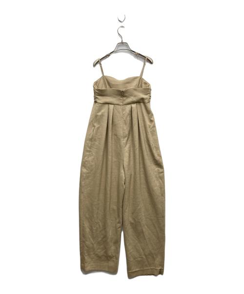 Louren（ローレン）louren (ローレン) front twist combinaison オールインワン ベージュ サイズ:SIZE Mの古着・服飾アイテム